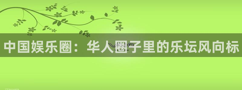 汇富娱乐体育平台登录入口：中国娱乐圈：华人圈子里的乐坛风向标